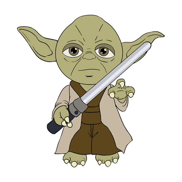 Раскраска йода Звездные войны