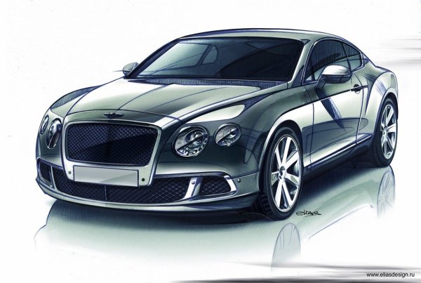 Bentley Continental чертеж