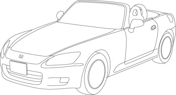 Honda s2000 раскраска
