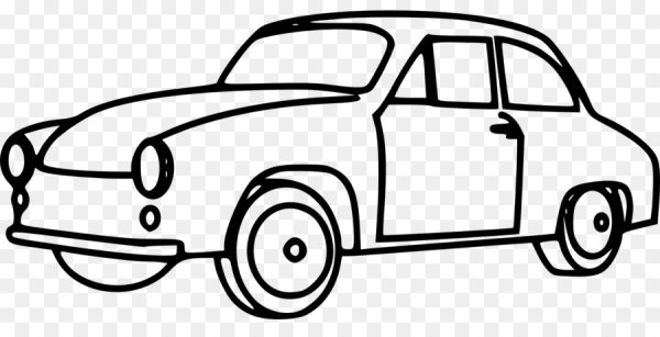 Машинка контур для детей