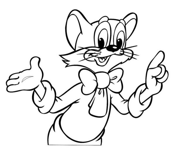 Кот Леопольд черно белый