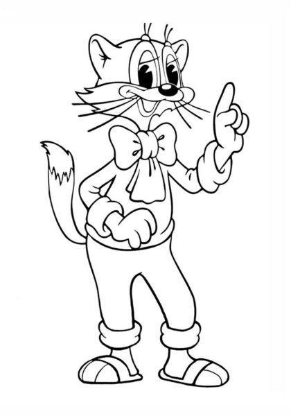 Кот Леопольд контур