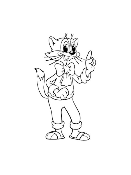 Кот Леопольд нарисовать