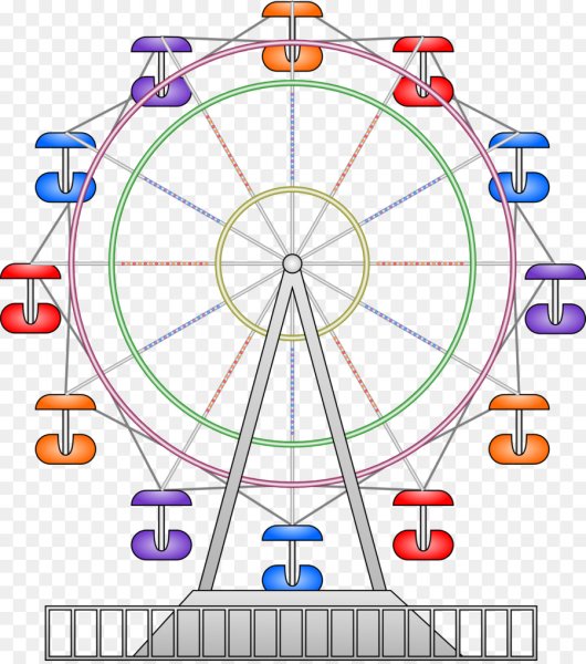 Колесо обозрения силуэт