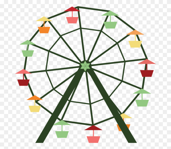 Колесо обозрения иллюстрация