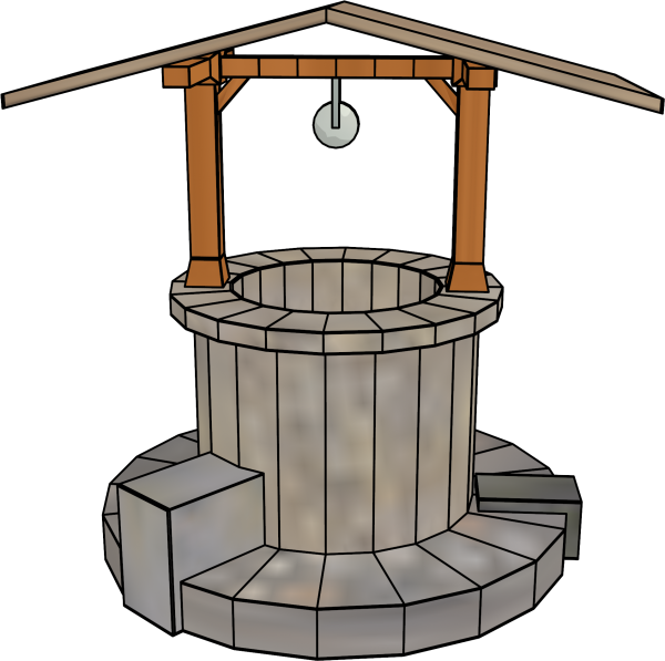 Колодец раскраска для детей