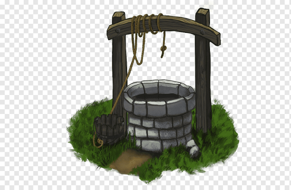 Колодец деревянный рисунок