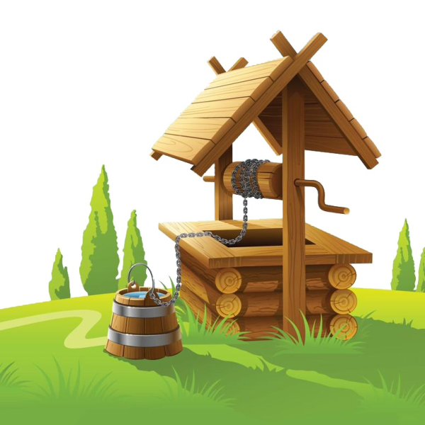 Колодец рисование