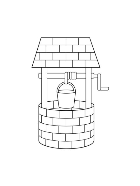 Колодец рисование