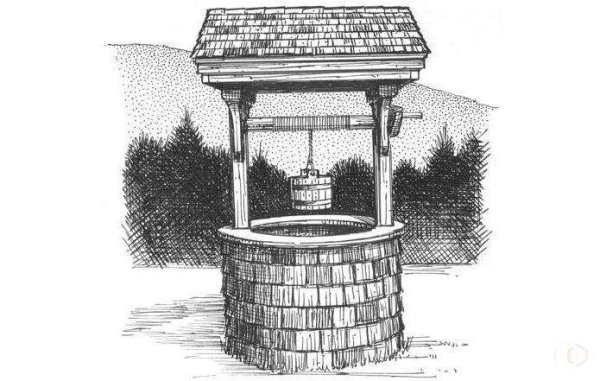 Колодец раскраска