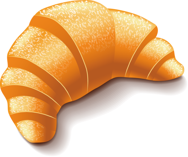 Круассан мультяшный