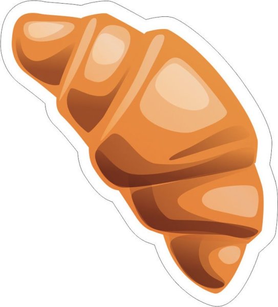 Круассан мультяшный