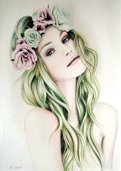 Нарисовать девушку