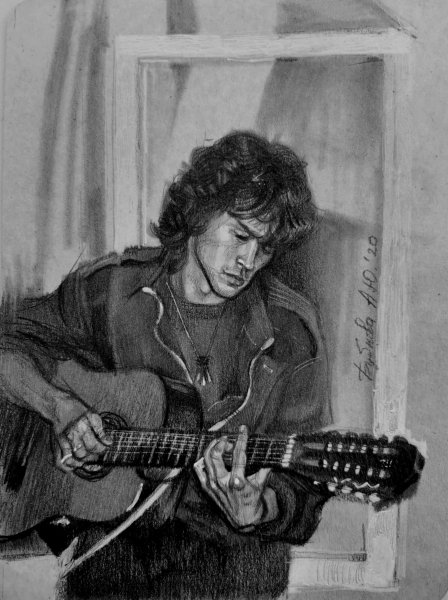 Виктор Цой портрет