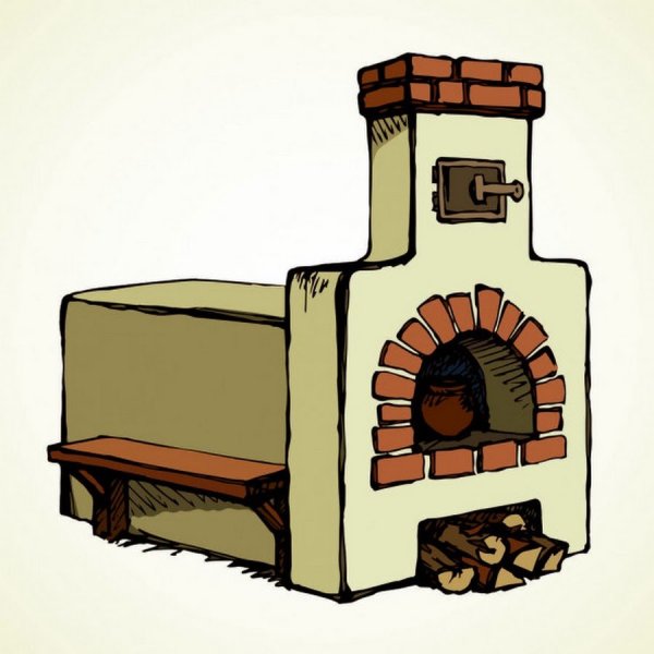 Иллюстрация русской печи