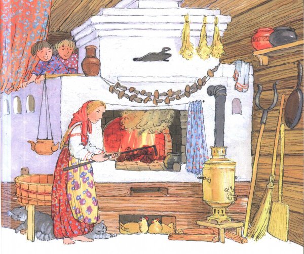 Печь рисунок