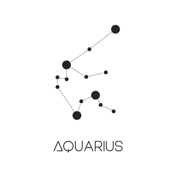 Созвездие Водолея тату эскиз