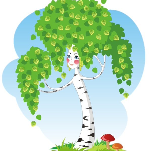 Береза для детей