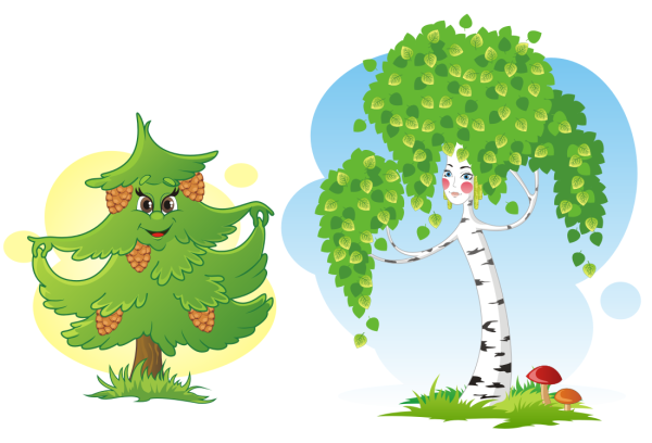 Береза для детей