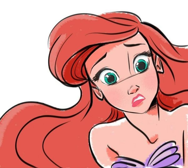 Ариэль Дисней зарисовки