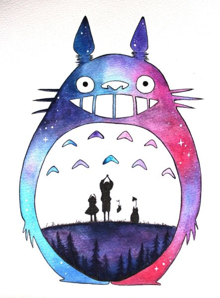 Тоторо для срисовки