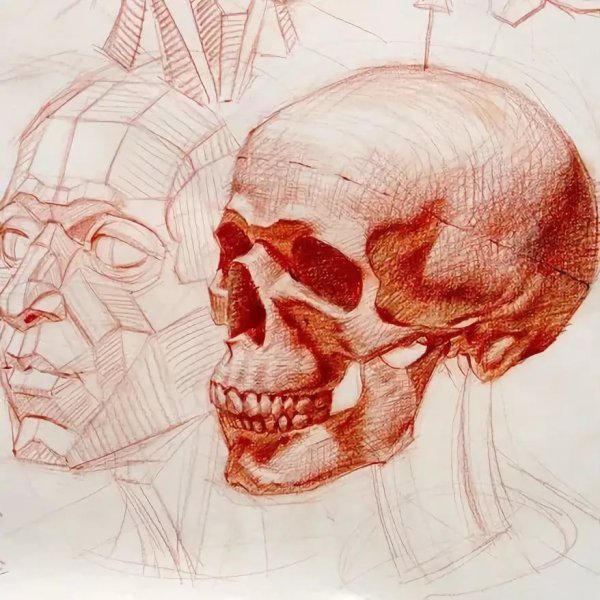 Akademicheskiy anatomiya анатомия череп рисунок Академический