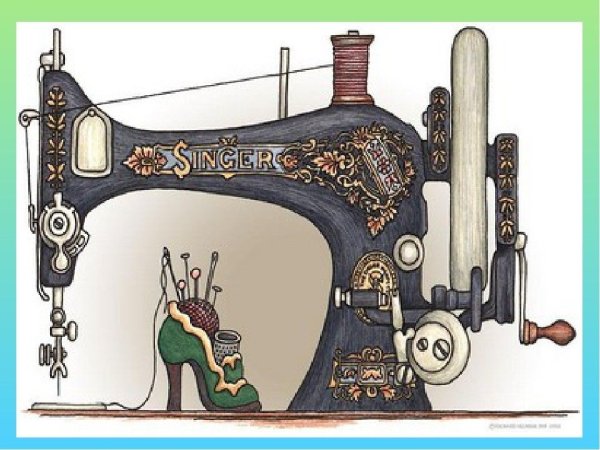 Швейная машинка иллюстрация