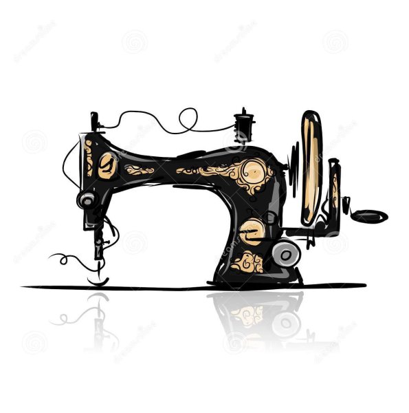 Зарисовка швейной машинки