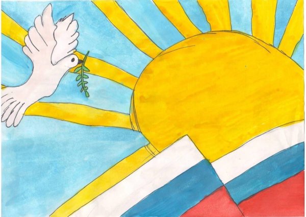 Патриотический рисунок детский 1 класс