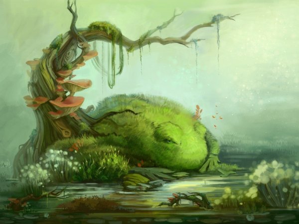 Болото мультяшное