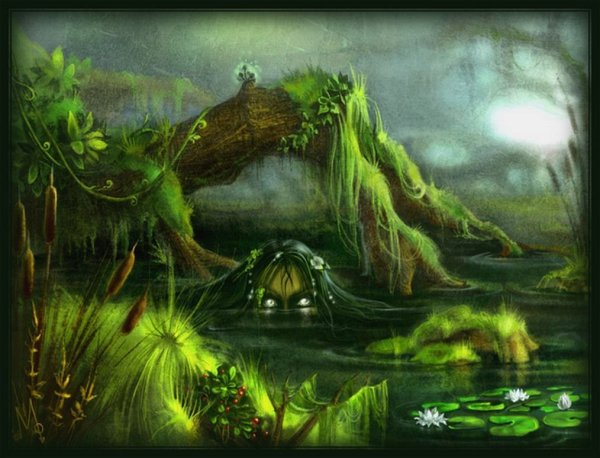 Болото мультяшное