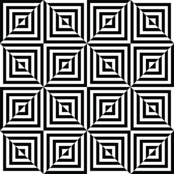 Оптическая иллюзия квадрат