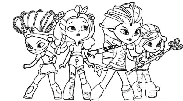 Раскраска сказочный патруль Аленка