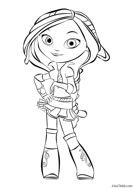 Раскраска сказочный патруль Аленка Снежка Маша и Варя