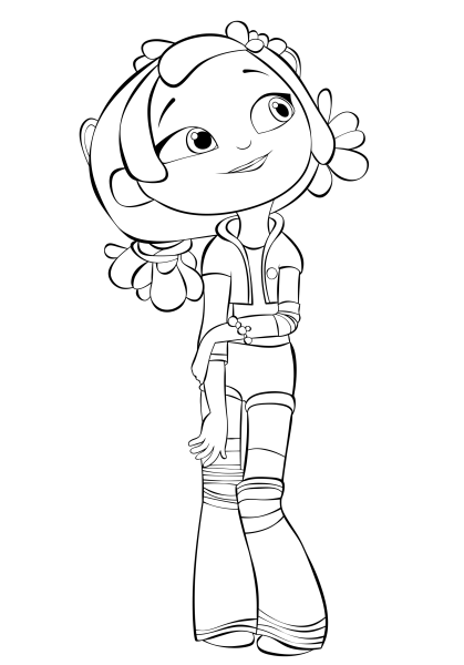 Раскраска сказочный патруль Аленка