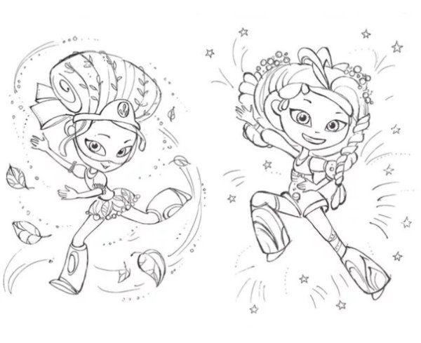 Раскраска сказочный патруль Аленка