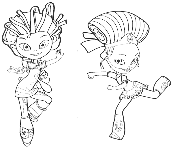 Раскраска сказочный патруль патруль Снежка