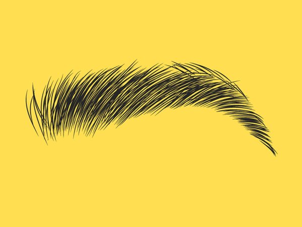 Нарисованные брови