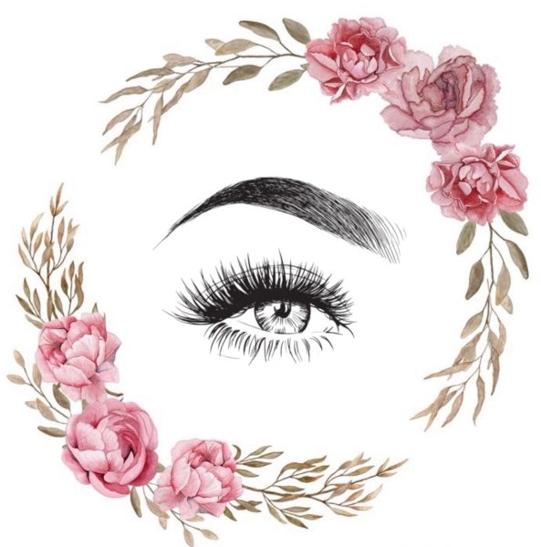 Ресницы брови узор