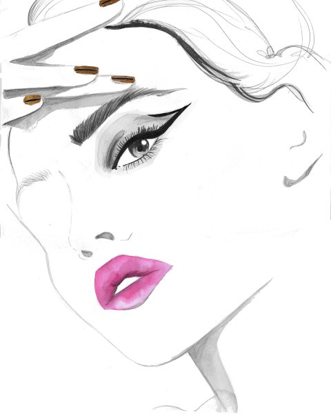 Перманентный макияж иллюстрации