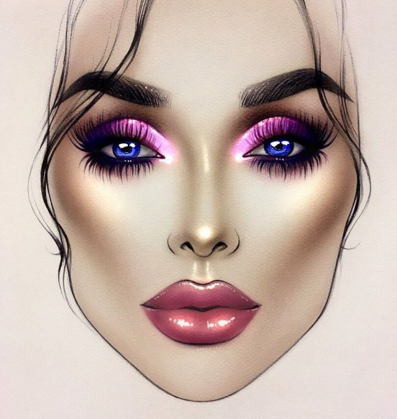 Макияж зарисовки