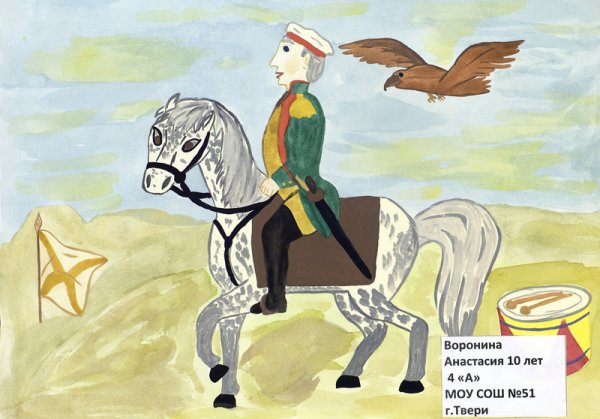 Детские рисунки Бородинское сражение 1812 года