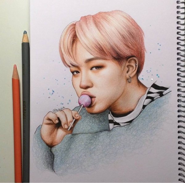 Чимин из BTS портрет