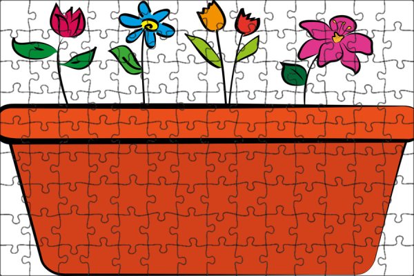 Горшок для цветов раскраска