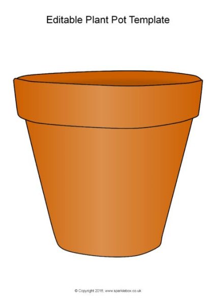 Горшок для цветов вектор