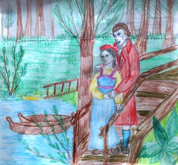 Бедная Лиза иллюстрации к произведению