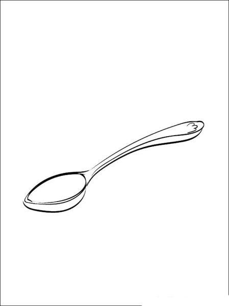 Ложка раскраска