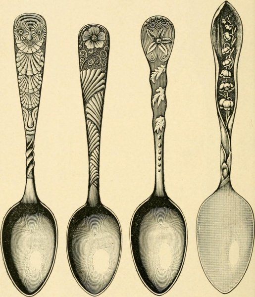 Ложка черно белая