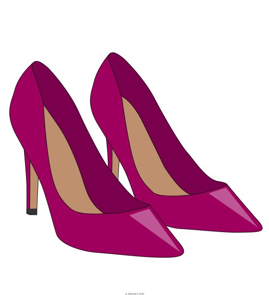 Туфли на белом фоне