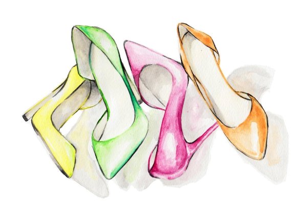 Нарисовать туфли